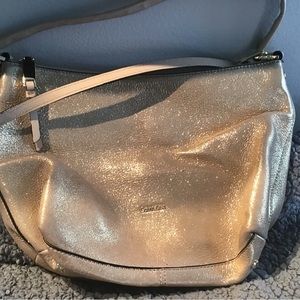 Calvin Klein Gold Shimmer Cross Body